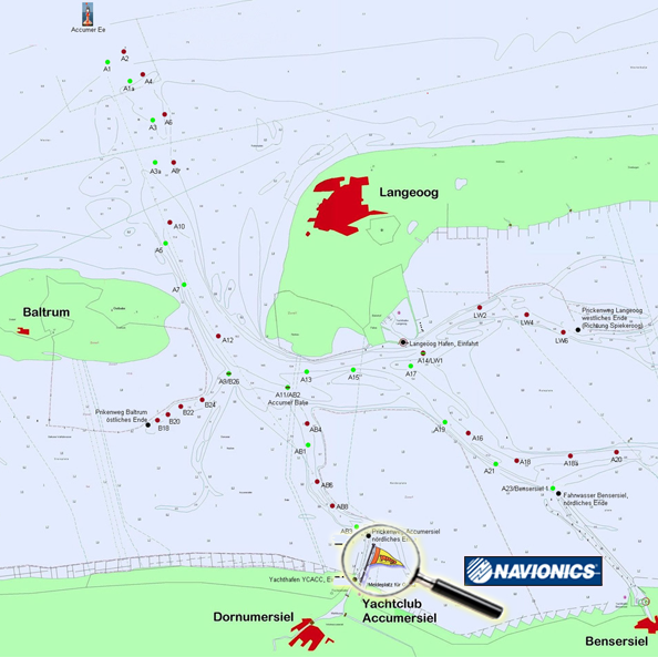 zur NAVIONICS-Seekarte